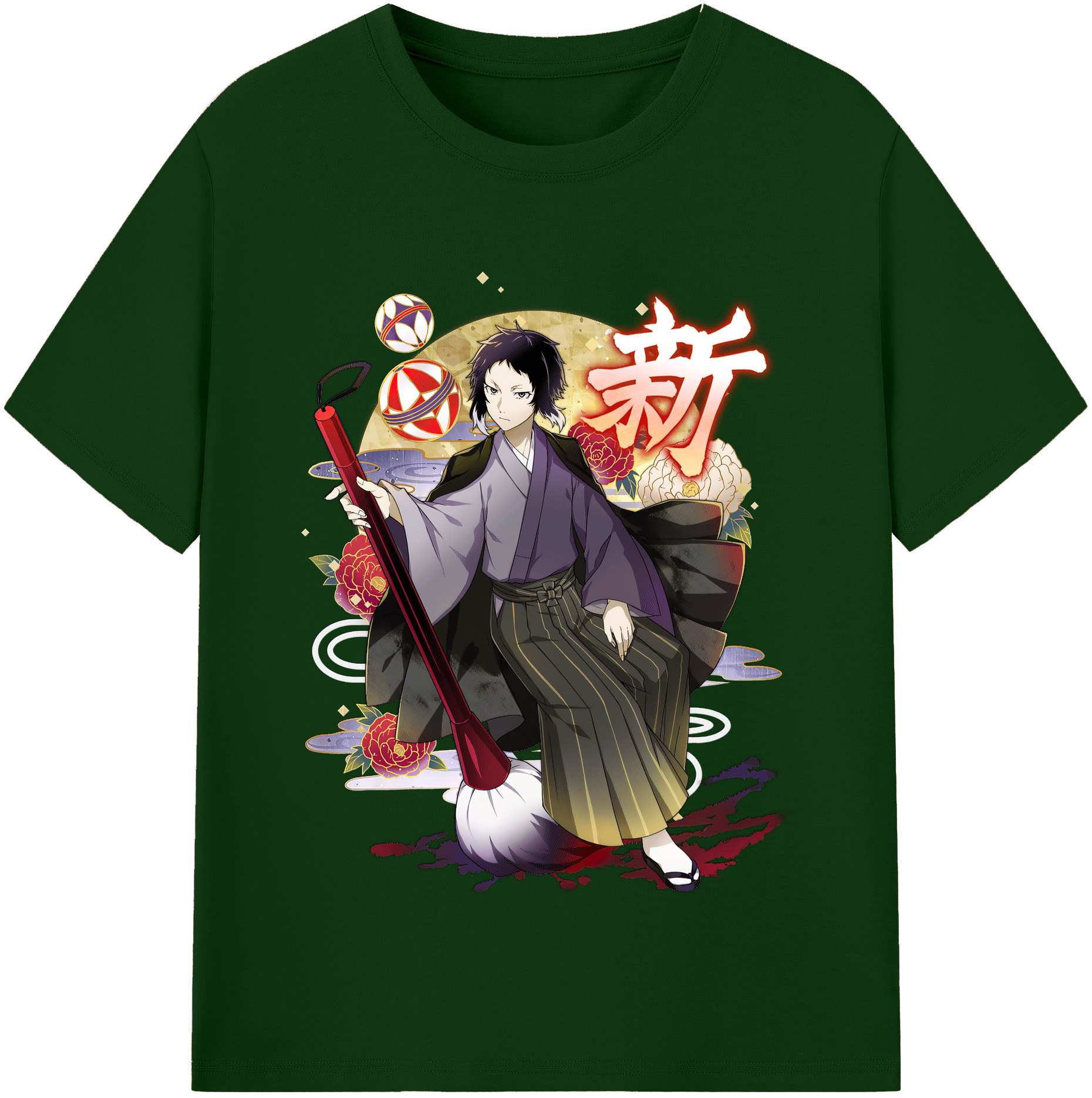 （画像用） 文豪ストレイドッグス Bungo Stray Dogs 綿100％半袖Tシャツ（フロントプリント）